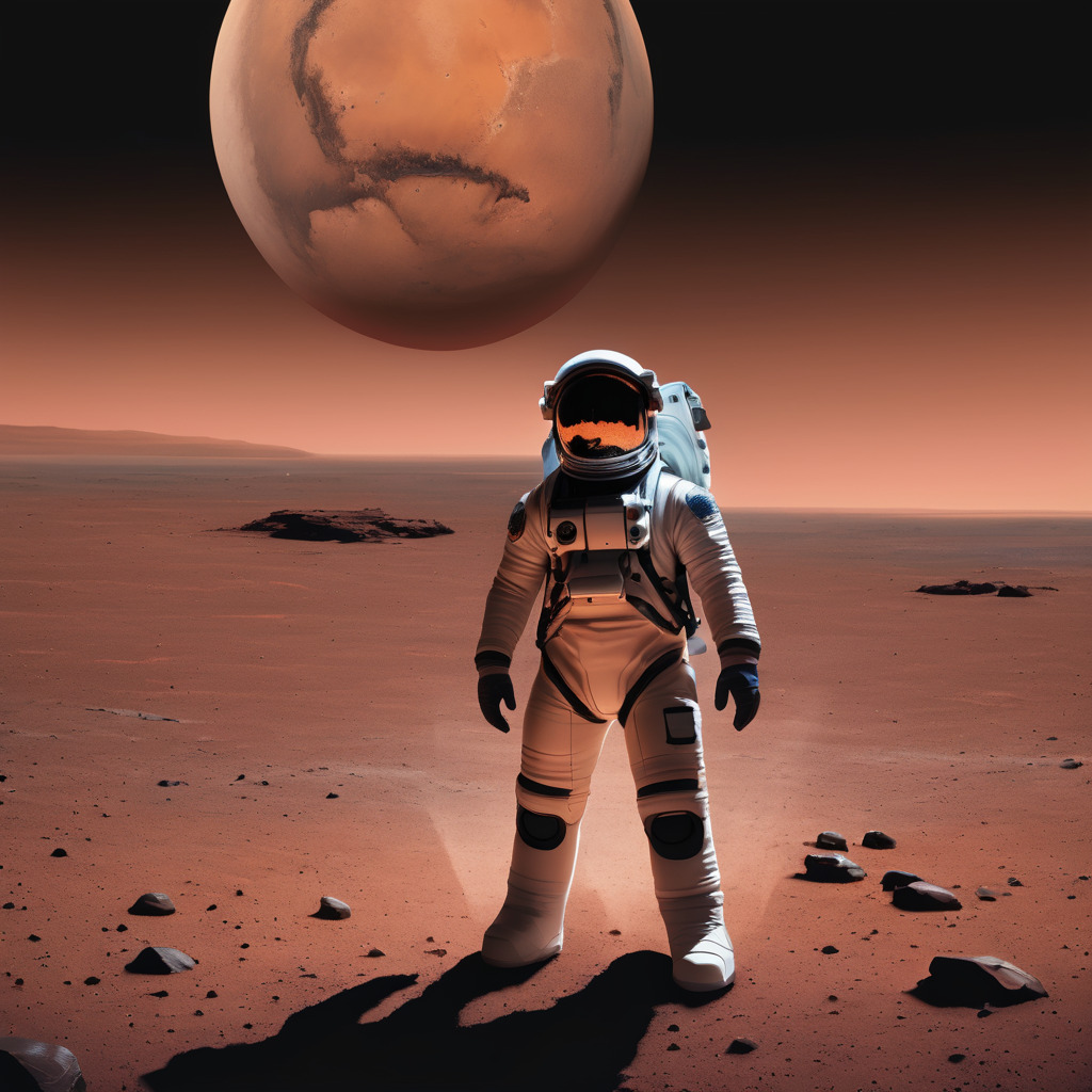 Astronaut on mars